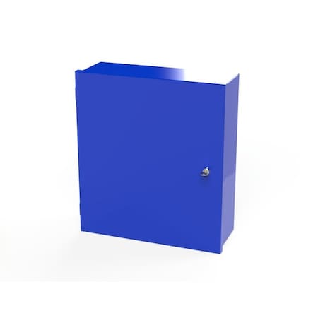 Saginaw Control & Engineering 1/4 Turn Latch with Keylock Electrical Enclosures, 18 in H, 6 in D, 16 in W, NEMA 1, Carbon Steel SCE-18N1606NK-B